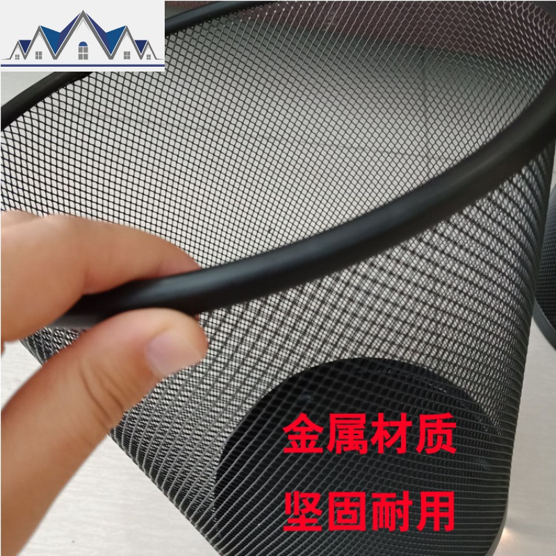 加厚铁丝网垃圾桶家用厨房客厅卫生间创意铁丝网小大号无盖分类桶 三维工匠