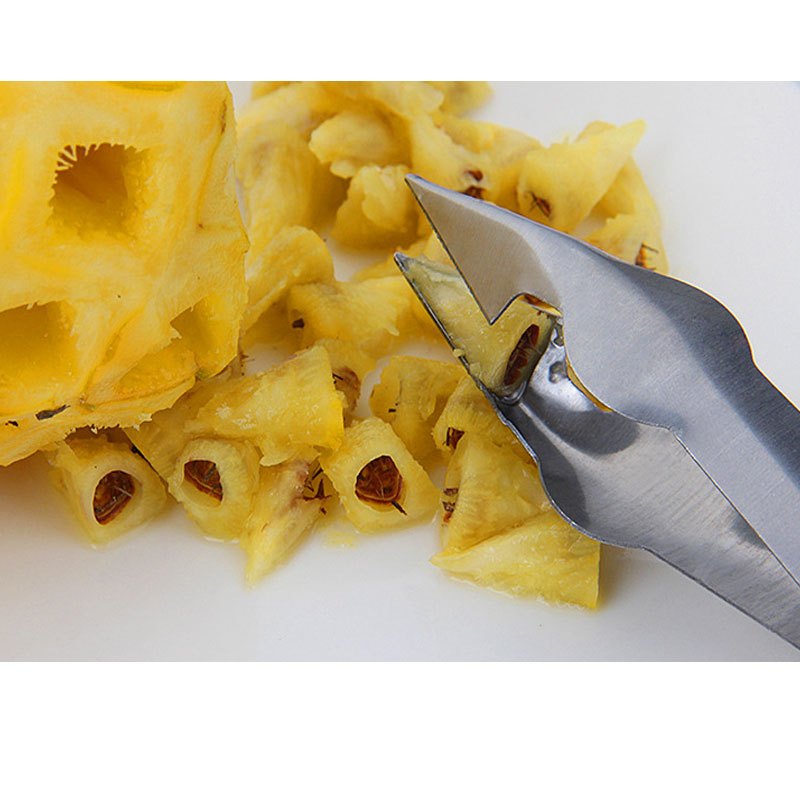 厨格格菠萝削皮刀削菠萝器去眼器挖眼夹菠萝刀甘蔗刨刀4件套