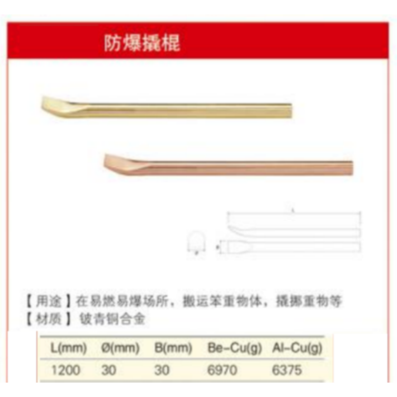 四凯铍青铜撬棍SK-OS-177把高清大图