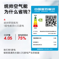 统帅(Leader)海尔出品空气能LKF110/300-BDⅡ空气源热泵热水器300升大容量空气能源电辅双源速热