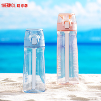 膳魔师(thermos)塑料杯TCSF运动吸管Tritan水杯大容量户外便携随手杯
