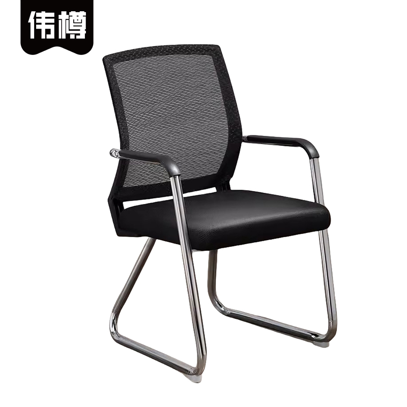 伟樽办公椅黑框海绵坐垫520*560*900mm把高清大图