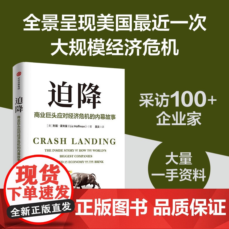 迫降 商业巨头应对经济危机的内幕故事 利兹 霍夫曼著 渴望在危机中生存的人都应该读读这本书 中信出版社图书 正版高清大图