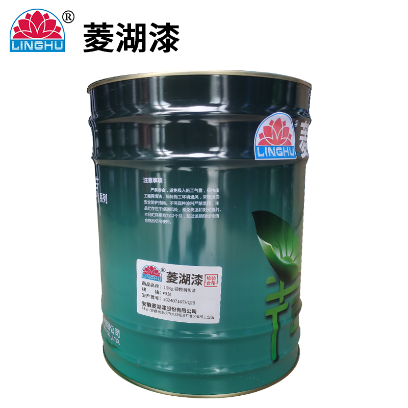 菱湖漆 15Kg 醇酸调和漆 中兰 桶高清大图
