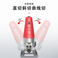 曲线锯家用多功能电锯木板切割小型迷你电动工具线锯手持锯 机曲线锯送10根锯条纸盒