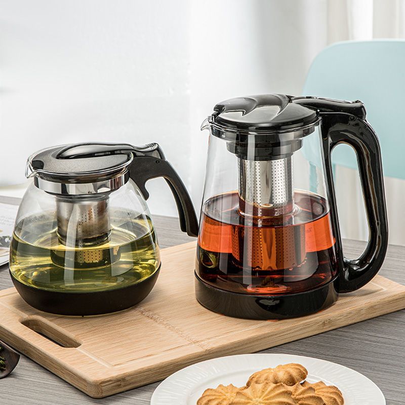 大容量玻璃泡茶水壶冷水壶凉水杯带过滤网冲茶器泡茶器家用店用900ml