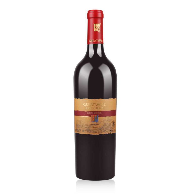 [沙城产区]长城出口型特级梅鹿辄干红葡萄酒 中粮红酒 单瓶750mL