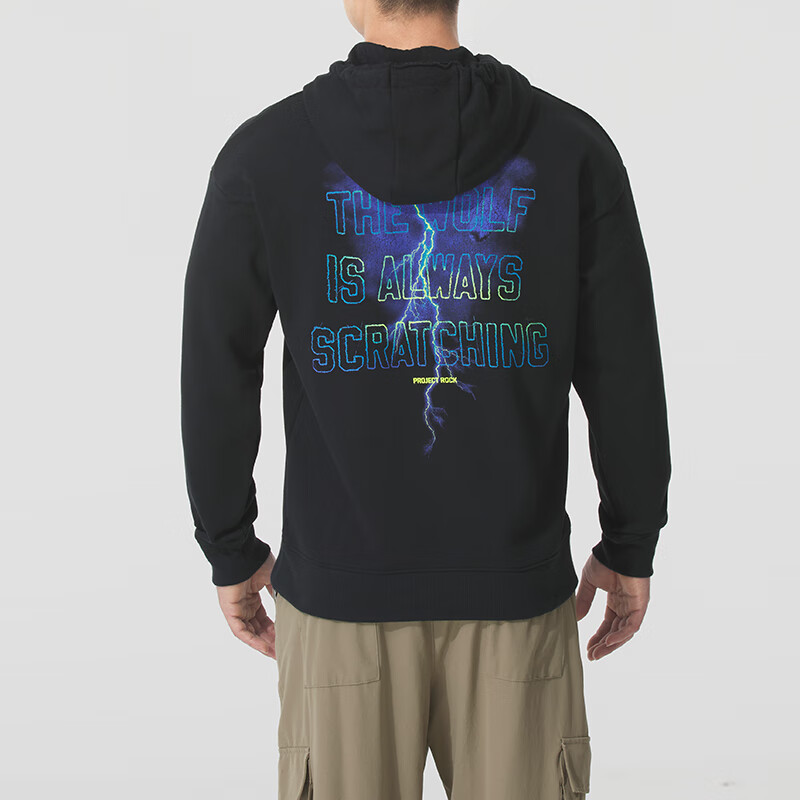 安德玛（UNDERARMOUR）UA男装新款运动服跑步健身训练卫衣时尚潮流连帽休闲套头衫1380152-001 ZP高清大图