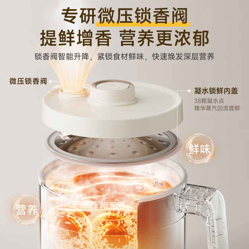 小熊2人迷你电饭锅1.7升底盘加热保温不粘内胆机械控制超实用便携高清大图