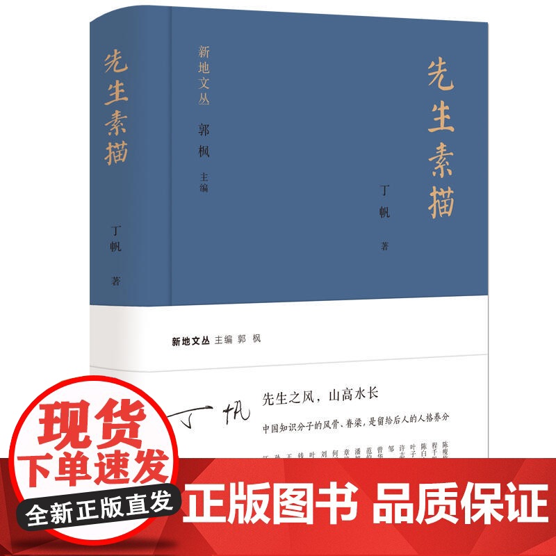 先生素描-新地文丛 丁帆 江苏凤凰文艺出版社 正版书籍高清大图