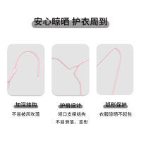 名创优品(miniso) 防滑浸塑衣架10支装(蓝色)