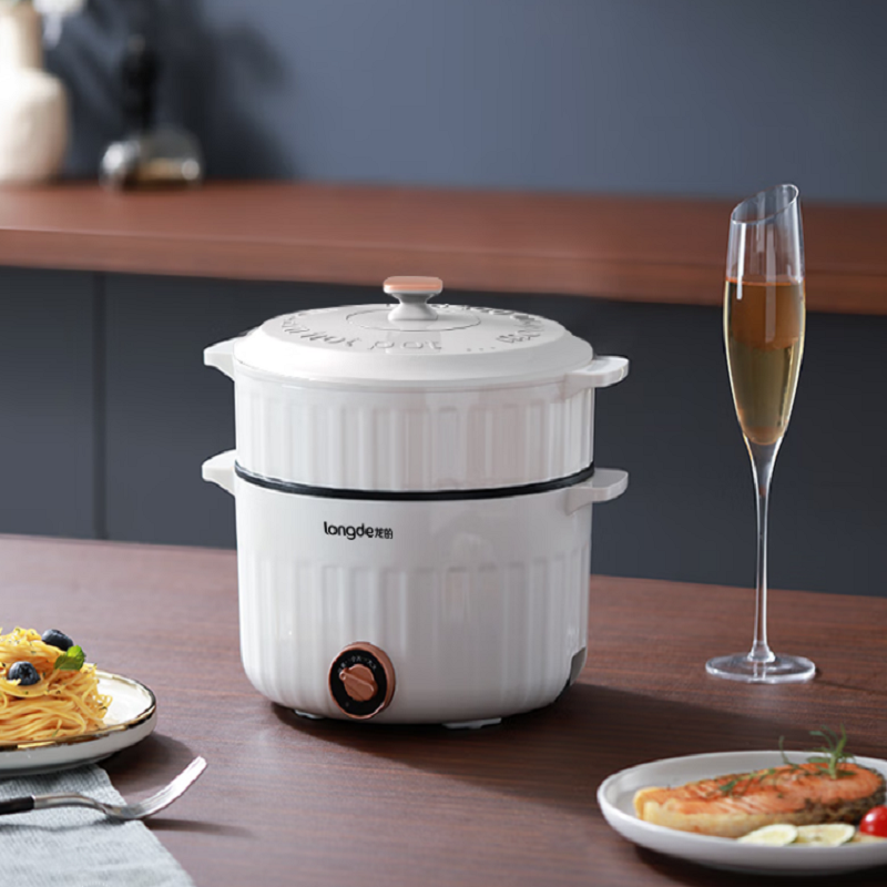 龙的(longde)LD-HG315G 电热锅电炒锅电煮锅 烤肉不粘锅煎烤机料理锅