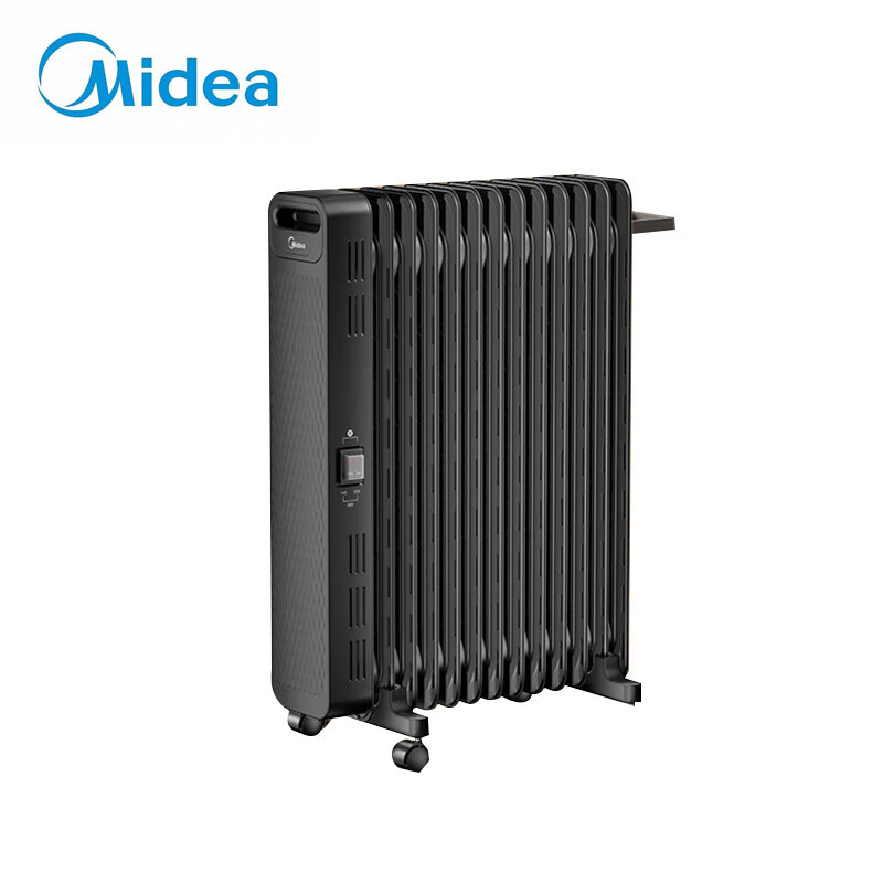 美的(Midea)NYX-G1 取暖器大面积暖器烤火炉油汀13片家用办公室干衣2200W恒温 电暖气 取暖器家用