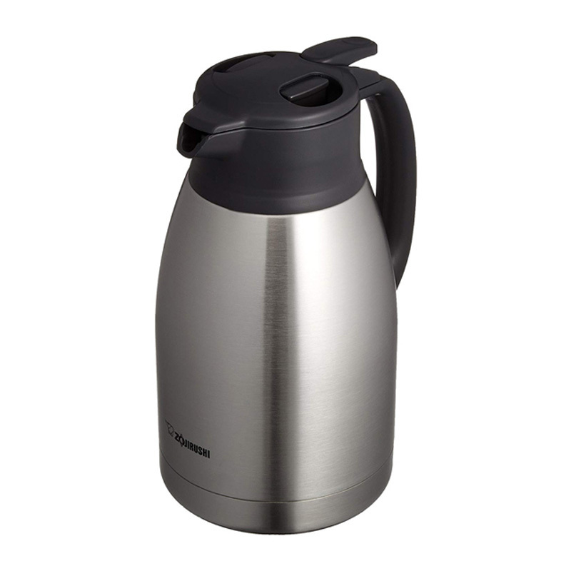 【海外原装】象印(ZOJIRUSHI) 304不锈钢真空保温杯保温壶通用SH-HB15-XA 1.5L 银灰色