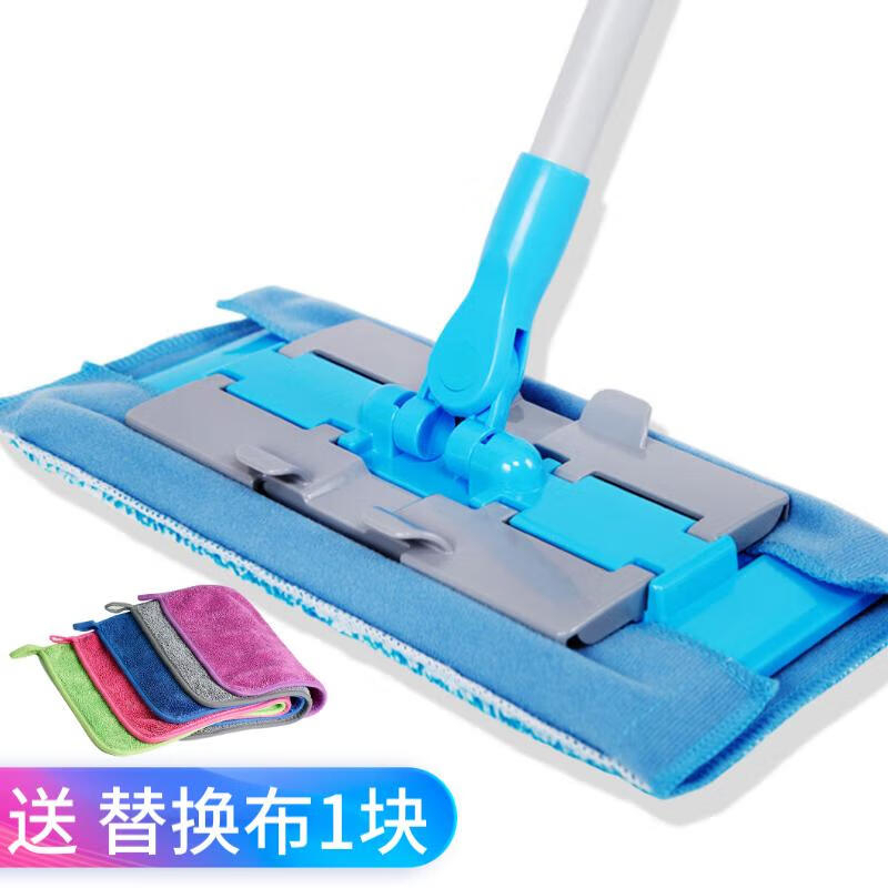 妙洁 易洁耐拖夹布拖 拖把杆*1+拖布*2 BJDT
