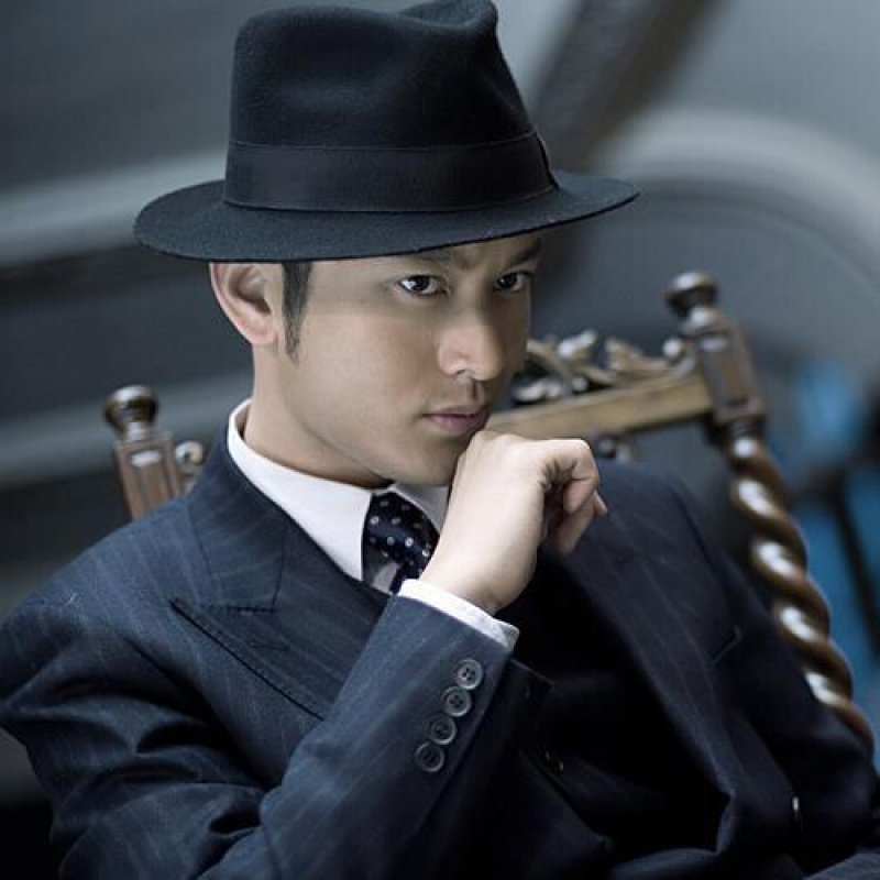 隆京啸可开票新品上海滩许文强休闲百搭黑色大檐英伦爵士帽礼帽男士