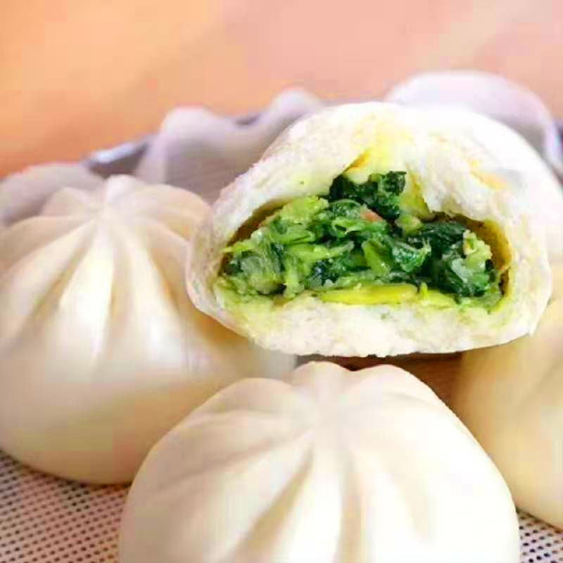 大包子 青菜鲜肉大包酱肉包早餐速食批发冻 80克香菇青菜大包12个