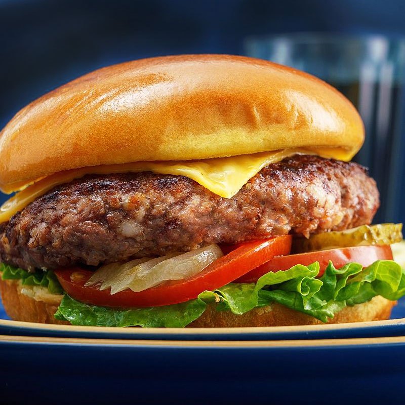 赞正安格斯汉堡牛肉饼100g*10片纯肉无添加谷饲牛肉儿童牛排肉饼汉堡肉高清大图