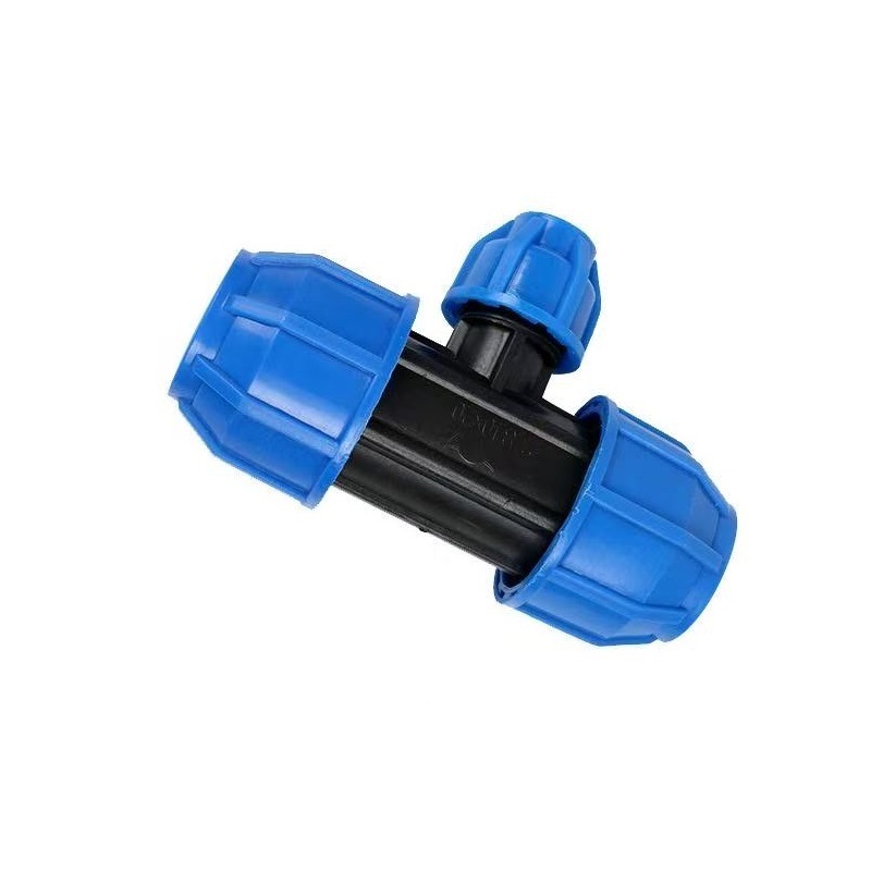 伟鹏双兴 PE快接变径三通 50*25蓝帽 个高清大图