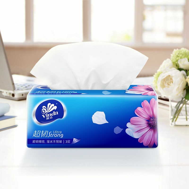 维达150抽3层超韧抽纸24包