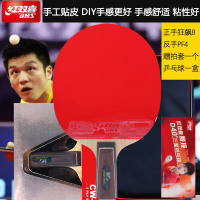红双喜手工贴皮乒乓球拍狂飙胶皮球拍底板组合套装