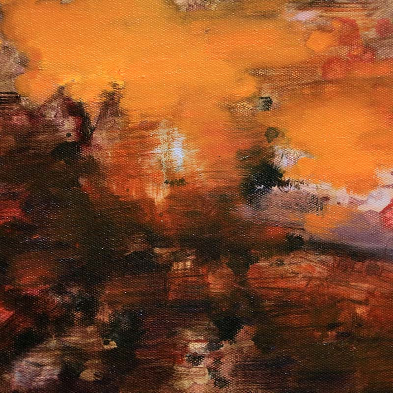 每涯艺术 江智聪《行空》NO.4 艺术家原创油画艺术品收藏 客厅卧室玄关餐厅办公室居家装饰 挂画