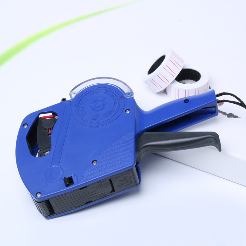 生产日期数字价格标签打码机器机标价机标签机打码纸单排打价机器红色