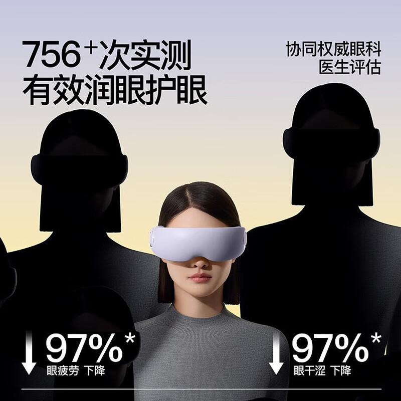 PGG 蒸汽雾化润眼护眼仪热敷智能蒸汽眼部按摩仪 E7 云雾紫高清大图