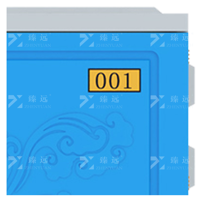臻远ZY-ABS-5ABS塑料更衣柜健身房组合寄存包柜学生书包柜915*385*470高清大图