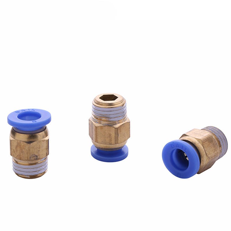 冰禹 SNll-15 PC外螺纹直通接头 PC8-02/10-03/12-04快插气动 气管接头 PC6-M5 20个