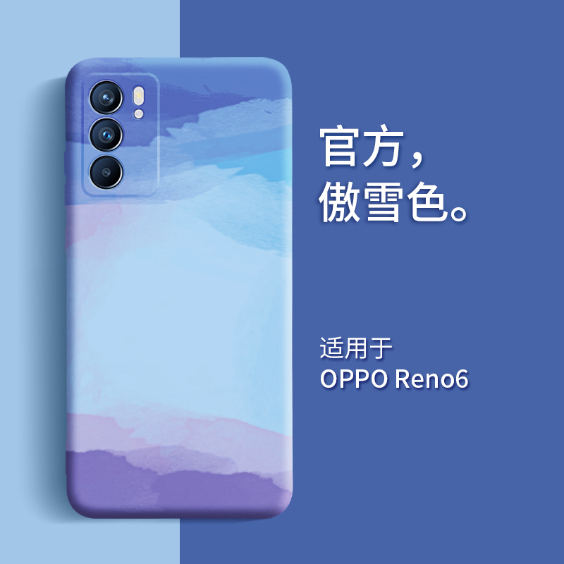 可波 OPPOReno6手机壳新款Reno6pro/pro+保护套硅胶5G个性创意镜头全包防摔软壳男女网红壳2 reno6傲雪