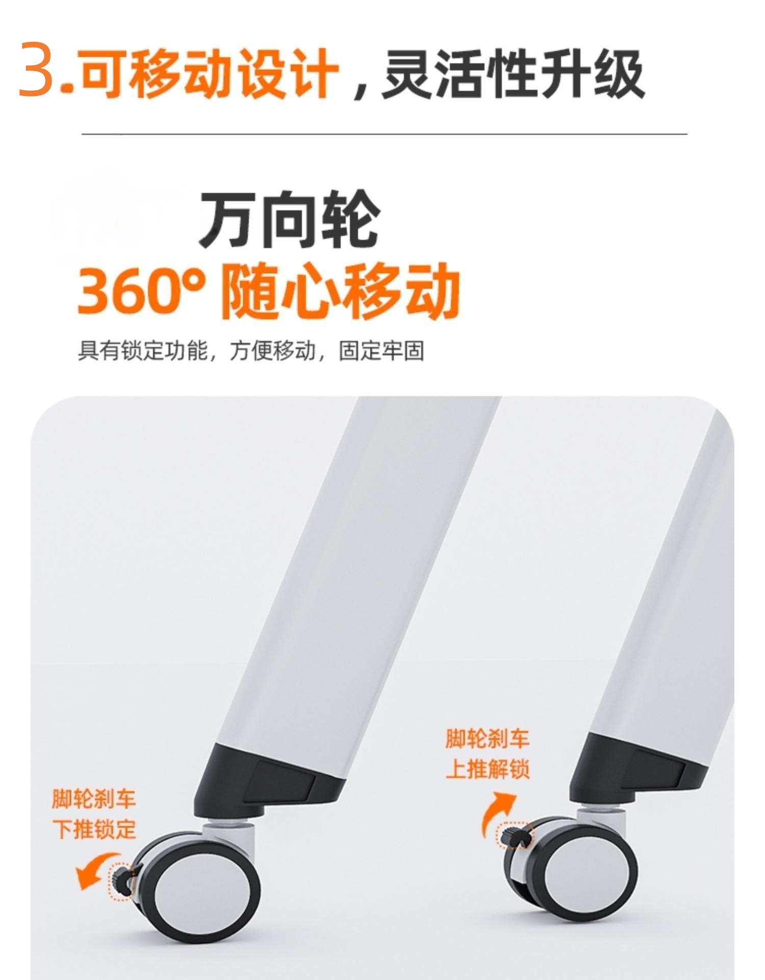 洋能办公培训桌1200*400*750mm张高清大图