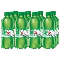 百事可乐 七喜 柠檬味碳酸汽水饮料300ml*12瓶/箱