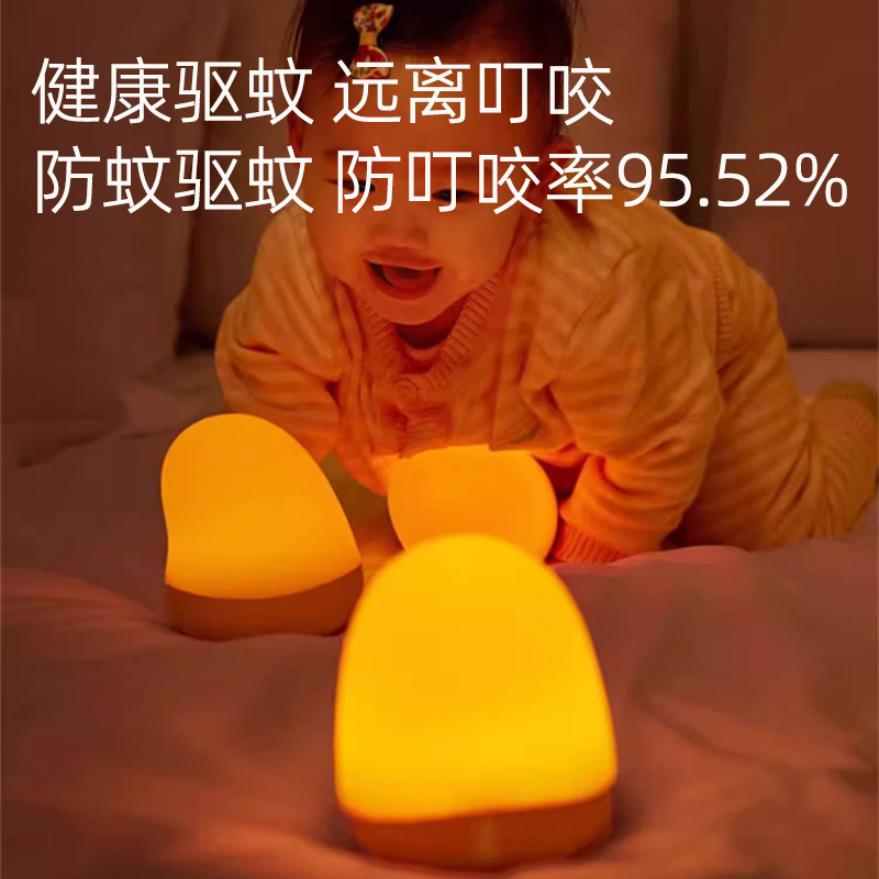 思坦库(stakunft)零蓝光小夜灯金黄光助眠灯驱蚊灯简约现代起夜灯LED卧室灯婴儿喂奶床头灯月子灯STK-10-01高清大图