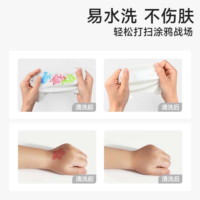 便携趣味手指画[五大主题 易水洗] [正版]时光学便携趣味手指画儿童创意彩色印泥手指画册五大主图场景宝宝涂鸦超有趣颜料可高清大图