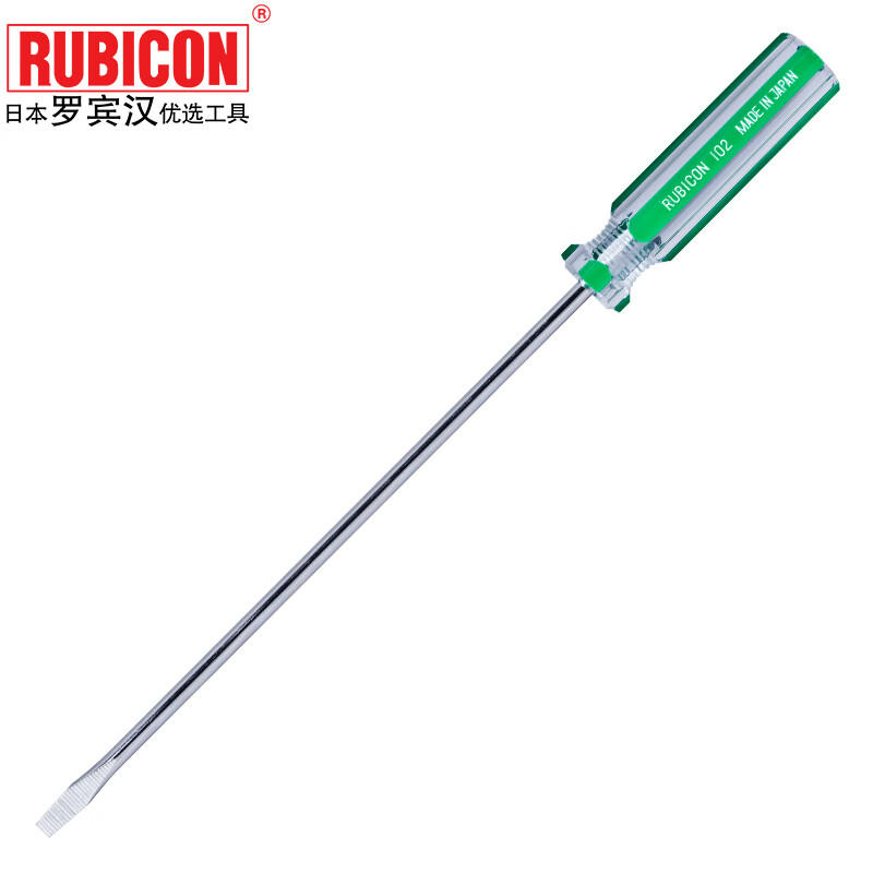 罗宾汉(RUBICON)No.107强磁力彩条螺丝批6.0X250mm螺丝刀一字起子改锥高清大图