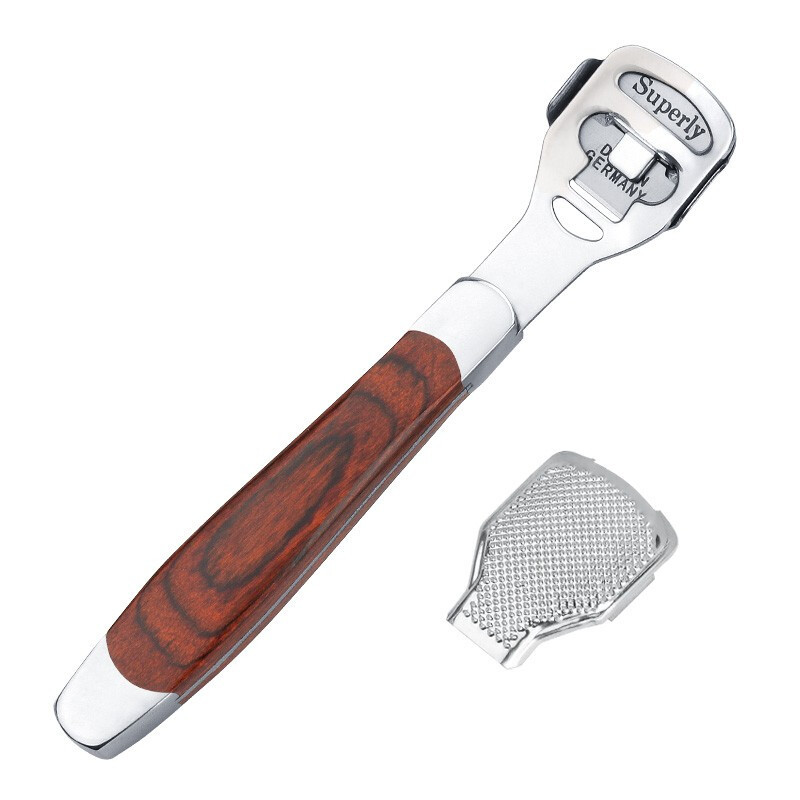 刀脚死皮老茧修脚器磨脚石搓脚板修脚刀工具套装去死皮刀实木柄刮脚刀