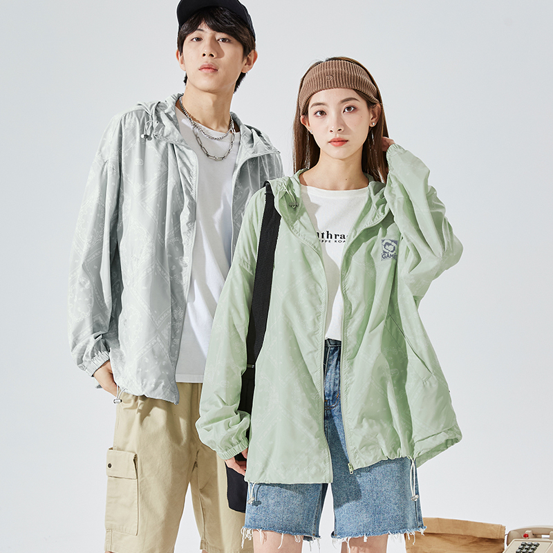 [2.5折价110元]唐狮情侣防晒衣男女薄外套夏季新款情侣外套防晒服防紫外线