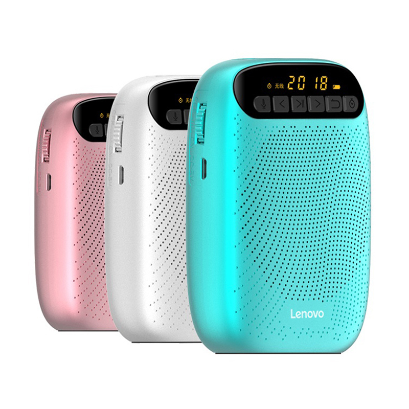 Lenovo/联想 A500 珊瑚蓝有线小蜜蜂扩音器教师专用上课教学讲课导游喇叭户外扬声器宣传播放器录音耳麦话筒迷你轻便