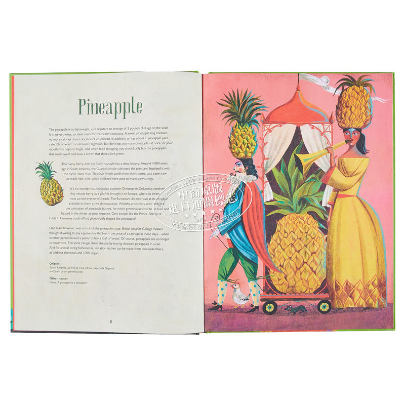 [正版]Olaf Hajek’s Fantastic Fruits 奥拉夫·哈耶克的神奇水果 英文原版 进口原版 6岁高清大图