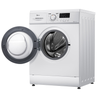（送挂烫机）美的（Midea) MG80-1421D 滚筒洗衣机 家用全自动8公斤变频一级能效快洗 白色