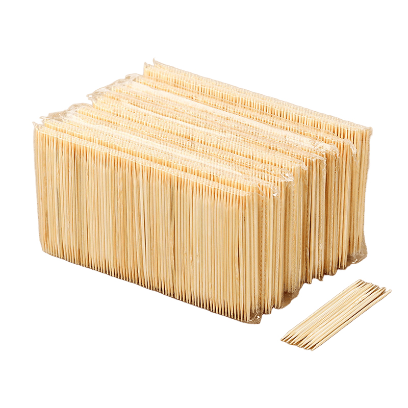 老房太太 一次性竹牙签 双尖头牙签 长度6.2cm 3600支 L363/包高清大图