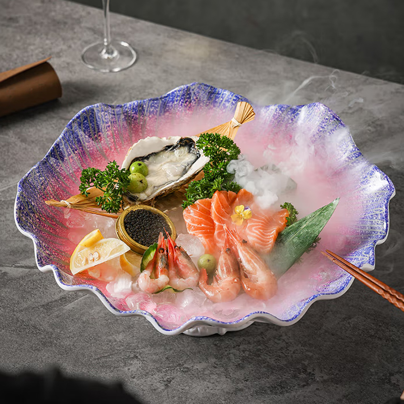 16英寸菜盘 密胺脂材质高清大图