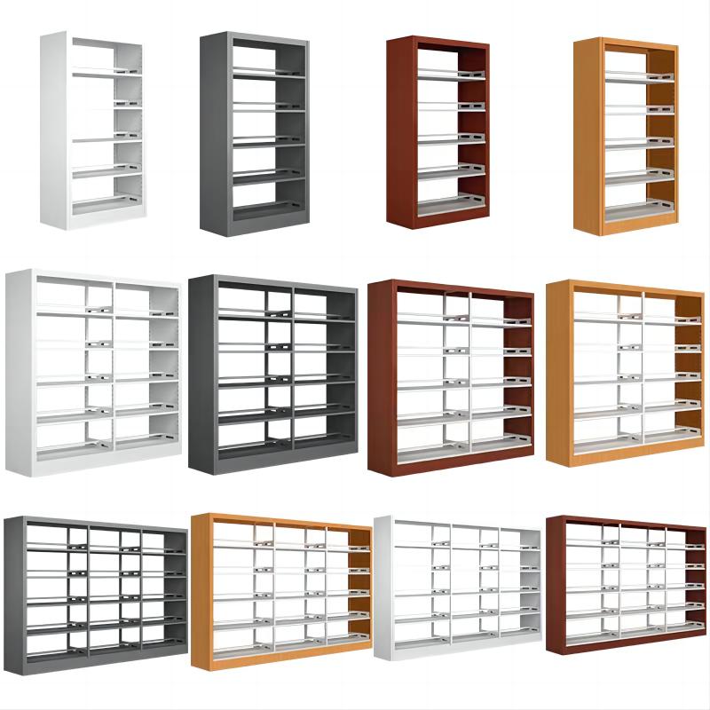 SJ2 钢制单双面书架/书柜/档案架 1000*300*2000mm高清大图