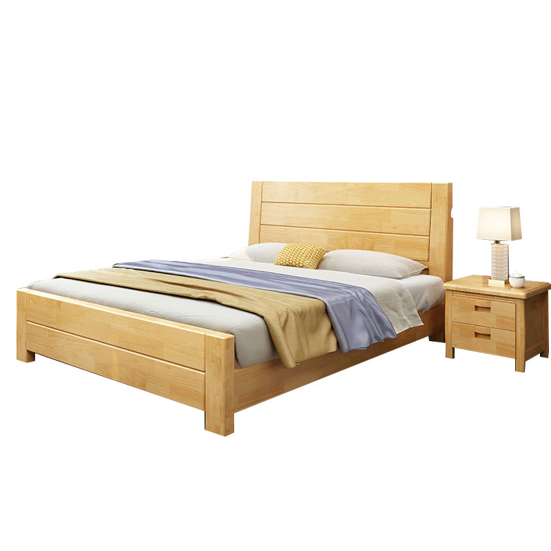 中豫鑫泽 ZYXZ4012009 实木床双人床宿舍公寓床 1.8米床含1个床头柜高清大图