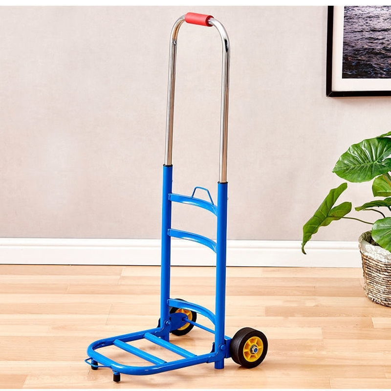 古达小推车拉水桶手拉车纯净矿泉水桶装水爬楼折叠家用买菜小拉车便携