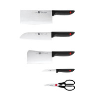 双立人(ZWILLING)Gourmet30cm中式炒锅17件套锅具汤锅蒸锅铸铁锅不锈钢厨具锅组套装组合