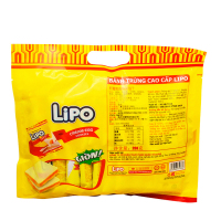 Lipo 进口糕点 面包干奶油味200g 休闲零食 越南进口