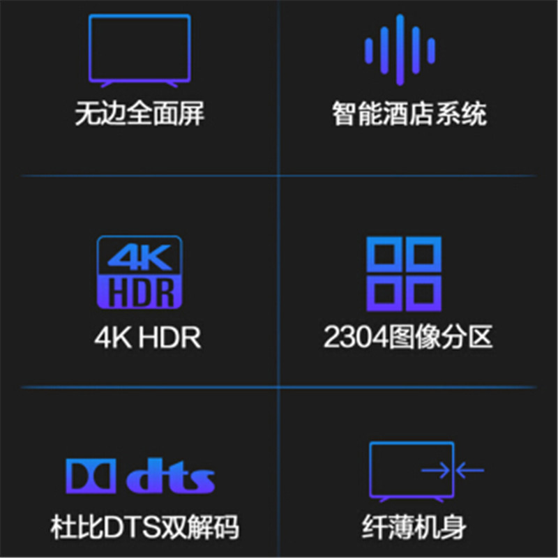 海信(Hisense)50H55E 50英寸 超高清4K 智能液晶 平板电视 单个价高清大图