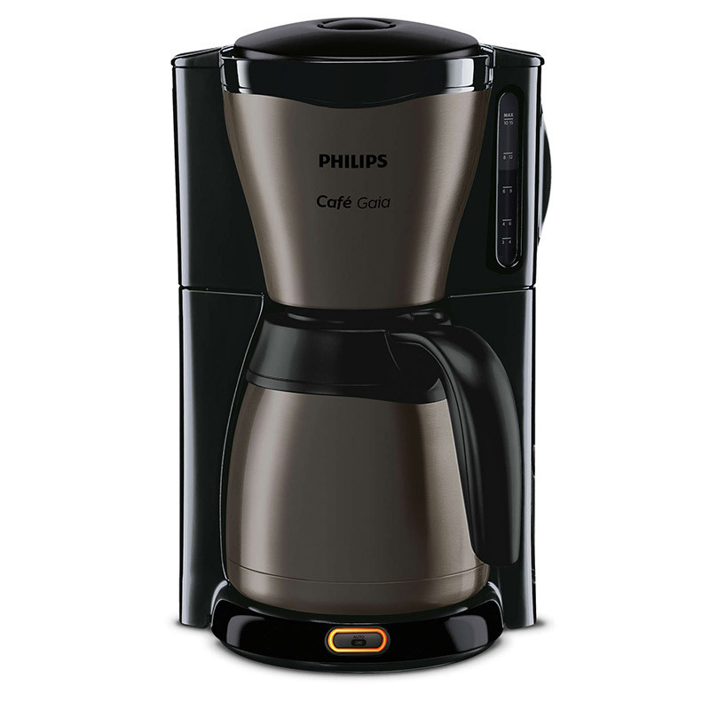 飞利浦（PHILIPS）咖啡机HD7547 家用滴漏式美式咖啡壶不锈钢保温壶 钛黑合金